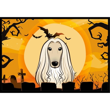 Micasa Halloween Afghan Hound Indoor & Outdoor Mat24 x 36 in. MI760477